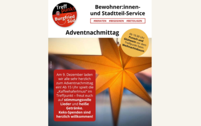 Adventnachmittag 09.12. 2025 – Treffpunkt Burgfried Süd 5400 Hallein