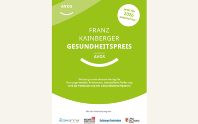 AVOS vergibt erneut den Franz Kainberger-Gesundheitspreis