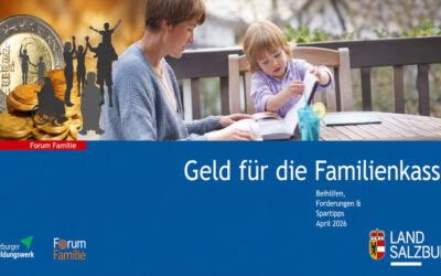 Online-Broschüre „Geld für die Familienkassa – Beihilfen, Förderungen und Spartipps“